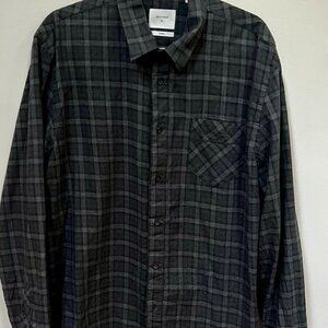 Billy Reid Men's Cotton Button Down Long Sleeve Shirt Made in Italy Size XL